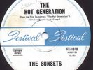 SUNSETS Hot Generation 60s punk garage surf killer 45