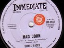 SMALL FACES Mad John Aussie 45 IMMEDIATE 60s beat mod