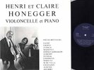 THE RAREST CELLO ST RECITAL LP H.&C. HONEGGER