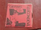 GERMS LEXICON DEVIL ORIG 7 RED P/S PUNK DARBY CRASH KBD