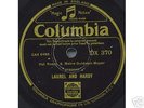 Laurel and Hardy 78rpm Gramophone record on Columbia