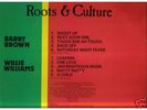 V.RARE BARRY BROWN/WILLIE WILLIAMS ROOTS & CULTURE LP
