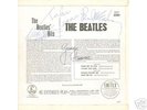 THE BEATLES HITS FULLY SIGNED VINYL SLEEVE