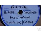 EDDIE LANG-CARL KRESS 'PICKIN' MY WAY' UNISSUED 78