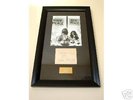 John Lennon and Yoko Ono, signed, rare COA