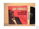 RAY CHARLES-SIGNED-LP # 410- MODERN SOUNDS IN C&W