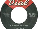 JOE TEX I Wanna Be Free Northern Soul 45