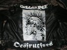 80's vintage punk studed leather jacket.the destructors