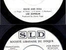 Led Zeppelin Rare 45 RPM Lebanese White Label