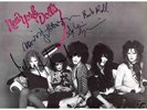 NEW YORK DOLLS signed album Johnny Thunders autographs
