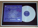 QUEEN (FREDDIE MERCURY &3) FULLY SIGNED FRAMED LP SET