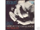 CLAUDIO BAGLIONI p.grande amore CARO PADRONE RARO 45