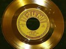 ELVIS PRESLEY 5 X SUN RECORDS IN 24K GOLD (MOUNTED)
