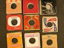400-plus 45 rpm record company sleeves