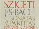 Bach 3 LP Box Sonatas & Partitas JOSEPH SZIGETI MINT