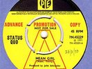 STATUS QUO PROMO  UK YELLOW PYE DEMO MEAN GIRL