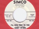 Northern Soul Rarity Sandy Wynns I'll Give That to You