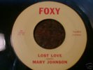 super rare northern soul 45 MARY JOHNSON on Foxy