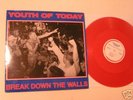 Youth of today- break down the walls SxE NYCH rare red