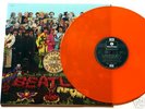 BEATLES SGT. PEPPER LP 10th Anniversary  ORANGE VINYL