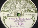 FRANZ VON VECSEY Fonotipia 74091/2 VIOLIN RARE 78 RPM