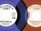 1960s Red & Blue vinyl BARBRA STREISAND Columbia 45s