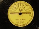 ELVIS PRESLEY SUN THATS ALL RIGHT MAMA CLEAN NICE LABEL