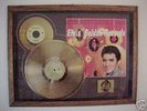 ELVIS 24K GOLD LP & 45   LIMITED EDITION, OAK FRAME