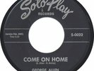 GEORGE ALLEN - Soto Play # 21 - Orig  Northern Soul 45