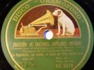 Disco Gramófono ARGENTINITA & GARCIA LORCA 78 rpm Piano