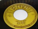 1954 Original ELVIS PRESLEY  'SUN' 45 That's All Right
