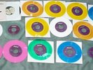 Beatles 45 RPM Colored Vinyl Set  of 15 NO RESERVE