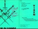 VIXEN-Made in Hawaii VERY RARE Blue LP 1983 Azra Record