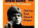 DAVID BOWIE Love You Till Tuesday GERMAN 45 Unique PS