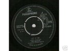 BEATLES ORIG 1970  LET IT BE 45 BLACK PARLOPHONE EXPORT
