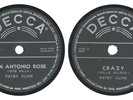 Philippines PATSY CLINE 78 rpm CRAZY