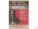 ORIG BOB MARLEY FLYER APOLLO THEATRE 1979 SURVIVAL