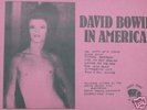 BOWIE, David - In America - Live 1972 -cv