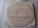Elvis Presley-Follow That Dream- EP PROMO PS 45-1962