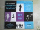 RARE BORIS VIAN Chansons Possibles... ORIG.  PRESS FR