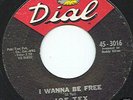 Joe Tex I Wanna Be Free Dial  Northern Soul