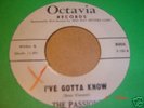 RARE 'DOO-WOP'  THE PASSIONS on OCTAVIA # 8005 /NM/1962