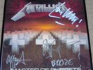 METALLICA MASTER OF PUPPETS ALBUM  AUTOGRAPHED