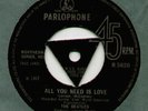 THE BEATLES All you need is Love *Rare TRI* UK 45 PARLO