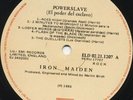 IRON MAIDEN El Poder del Esclavo LP EDITION 2 from PERU