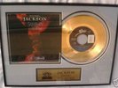 Michael Jackson GOLD Plated Record SCREAM Limited Edit.
