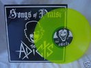 The ADICTS Songs of Praise RARE YELLOW Vinyl LP Punk