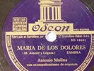 carlosmb 78 rpm ANTONIO MOLINA Odeon 184789 Spain