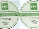 STATUS QUO 73 UK BBC Transcription Live LP Radio Show