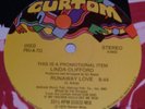 LINDA CLIFFORD 'Runaway Love' orig 1978 US Curtom promo